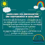 Anmeldung der Kindergarten - und Krippenkinder in Haselünne